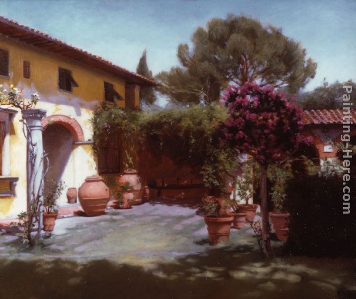 Maureen Hyde Courtyard in August (Toscana)